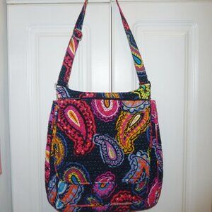 New Vera Bradley Paisley Hipster Crossbody Hobo Purse Gorgeous Colors!